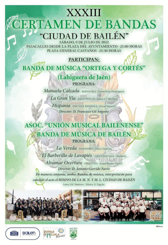 XXXIII Certamen de Bandas "Ciudad de Bailén"