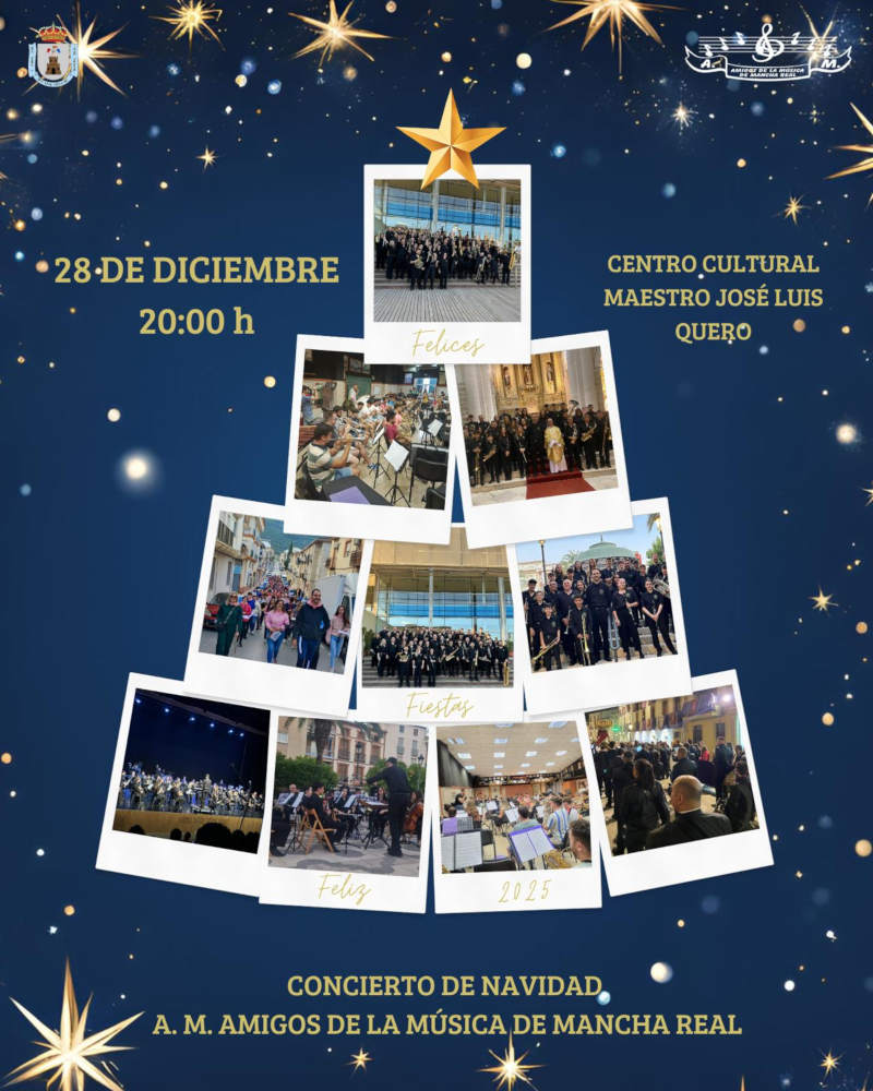 Concierto de Navidad 2024 Asociación Musical Amigos de la Música de Mancha Real