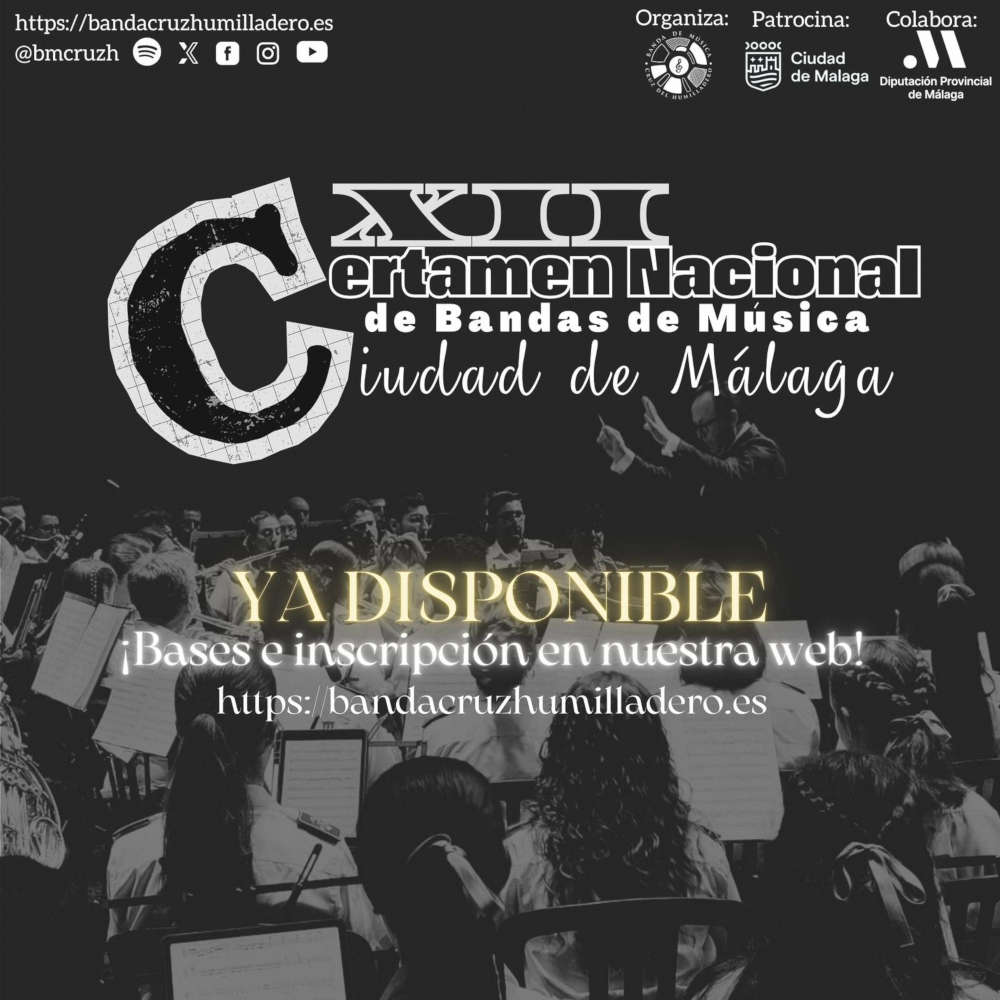 XII Certamen Nacional de Bandas de Música ·Ciudad de Málaga"